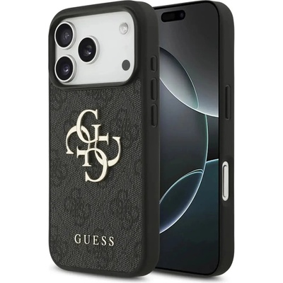 GUESS Калъф Guess 4G с голямо лого за iPhone 17 Pro - черен (3666339491505)