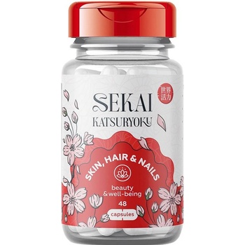 Sekai Katsuryoku Skin, Hair & Nails, 48 капсули, Sekai Katsuryoku (7220-00)