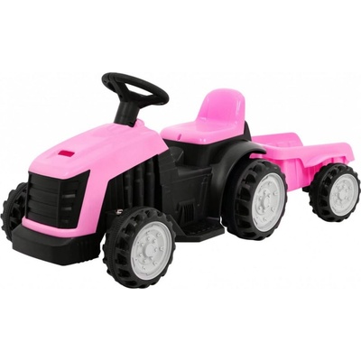 Tomido elektrický traktor s přívěsem TR1908 růžová