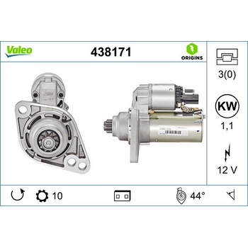 Štartér VALEO 438171