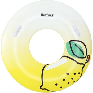 Bestway Lemon swim tube жълто, бяло, черно (36448)