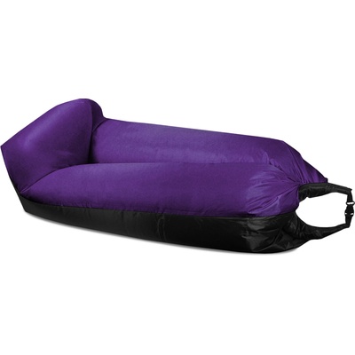 Aga Nafukovací vak lazy bag 230x70 cm Černý/Fialový – Zboží Dáma