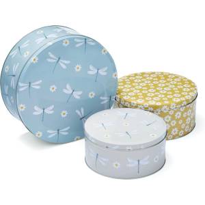 Cooksmart ® Стоманени кутии в комплект 3 бр. за торти English Meadow - Cooksmart ® (2154)
