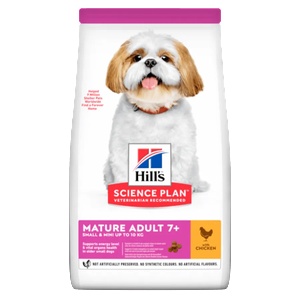 Hill's Hills Science Plan Mature Small & Mini Chicken за кучета от дребни породи над 7 години с пилешко, 300gr