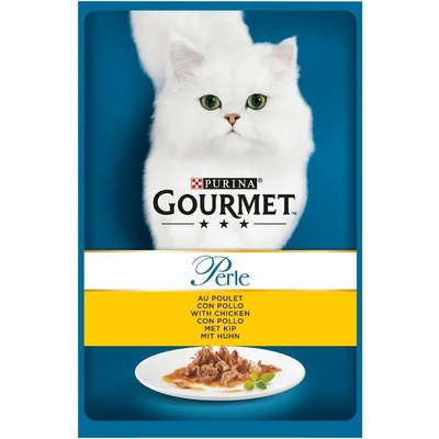 Purina Gourmet Perle Chichken пиле пауч за котки мини филенца в сос 85gr