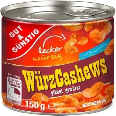 G&G Kořeněné kešu pikantní 150 g