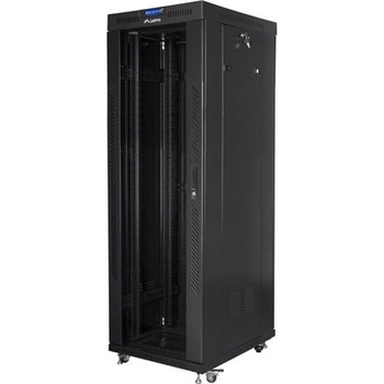 Lanberg Комуникационен шкаф Lanberg rack cabinet 19" free-standing 37U/600x800 (flat pack) with glass door lcd black v2 (FF01-6837-12BL)