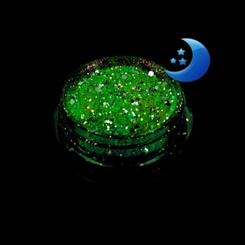 d-nails Svietiaci Glitter 005 zelený