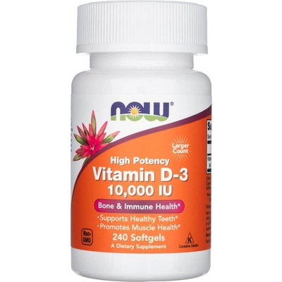 Now Vitamin D3 10000 IU 240 kapsúl