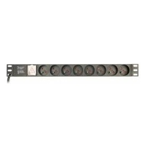 Gembird RACK 8 sockets PL 1U 10A 3m connectors C14