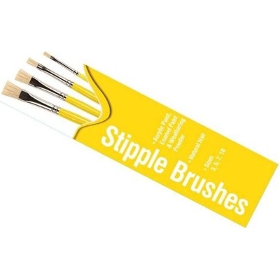 Humbrol Stipple Brush pack AG430 sada plochých štetcov veľkosť 3/5/7/10