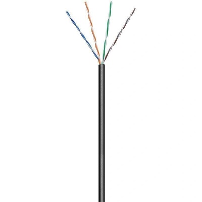 TECHLY ITP7-UTP-0100LO мрежов кабел Черен 100 м Cat5e U/UTP (UTP) (025381)