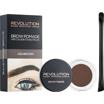 Makeup Revolution London Brow Pomade očné linky Ash Brown 2,5 g