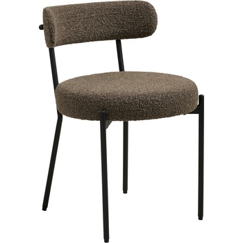 House Nordic Кафяв тапициран трапезен стол Badalona - House Nordic (1001218)