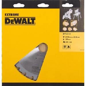 DEWALT нож за циркулярни триони за рязане на дърво, 216 x 30 мм, 24 зъба DT4310 (DT4310)