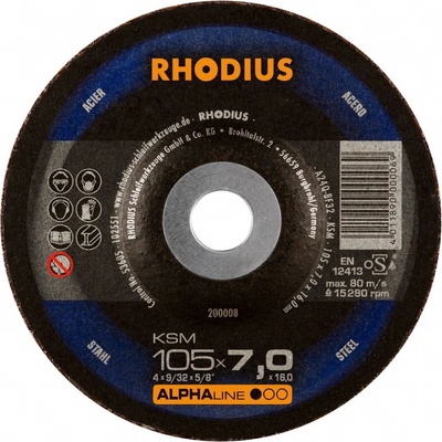 Rhodius Brusný kotouč 100 x 7,0 x 16,00 mm 200008