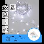 Aigostar Aigostar-LED Външен коледен гирлянд 300xLED/8 функции 3xAA 9, 3m IP44 студено бяла светлина (AI2994)