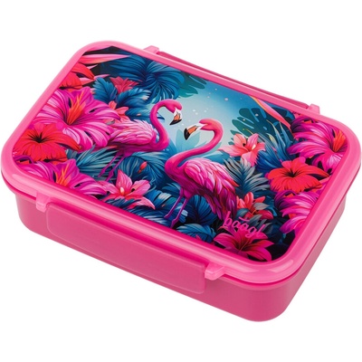 Baagl Box na desiatu s priehradkami Flamingo