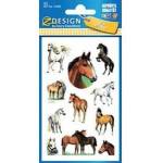 Avery Zweckform Stickers on tinted paper horses