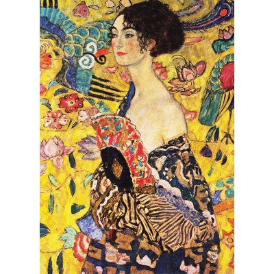 Enjoy - Puzzle Gustav Klimt: Lady with a Fan - 1 000 piese
