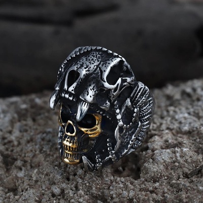 NNM пръстен Vintage Indian Jaguar - Warrior Skull - 24613408-JJ