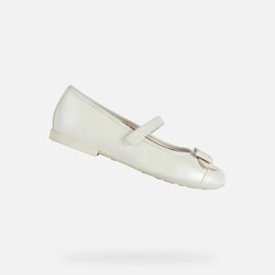Geox dívčí baleríny Plie bílá