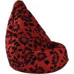 Pufrelax Пуф круша за деца 4-14 г. , 160л. , Nirvana Light - Poppy, Перящ се калъф, Пълнеж от Полистиролни перли, Гама Premium
