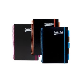 Pukka Pad Тетрадка със спирала A4, 200 листа, 5 теми Neon