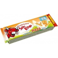 Veselá Kráva Sýr a Křup S tyčinkami s pizza příchutí 35g