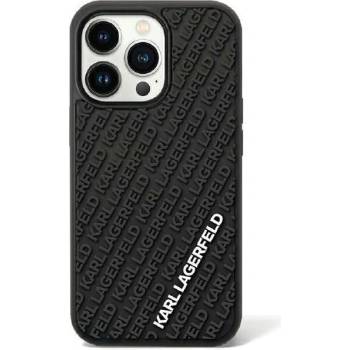 KARL LAGERFELD Кейс Karl Lagerfeld KLHCN613DMKRLK за iPhone 11 / Xr 6.1"", черен / черен, твърд, 3D Rubber Multi Logo