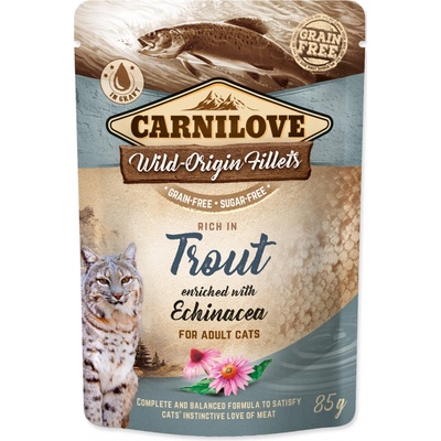 Carnilove Cat Pouch Trout Enriched & Echinacea 85 g