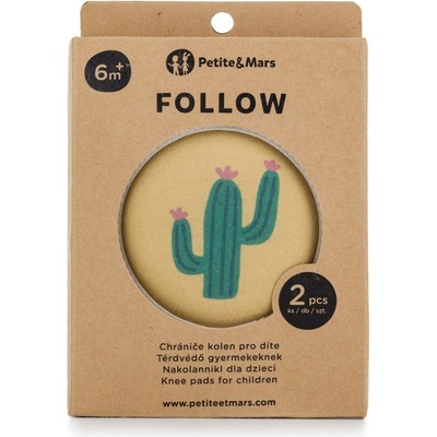 Petite&Mars Chrániče kolen elastické na lezení Follow Intense Ochre – Sleviste.cz
