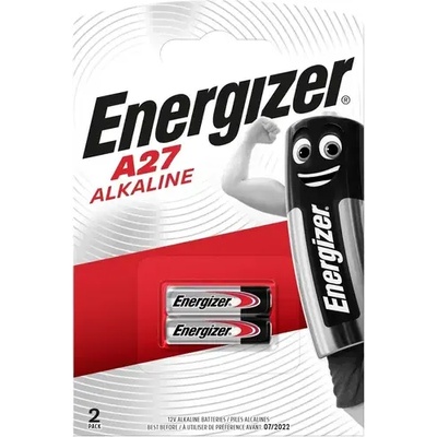 Energizer Алкална батерия energizer 12 v 2 бр. в опаковка за аларми А27 lr27 /цена за 2 батерии/ (energ-ba-lr27-2pk)