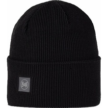 Buff Crossknit beanie Solid Black