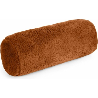 Takoy Polštář válec 15x45 cm cihlový z měkké kožešinové látky NINA-HF-476509 | 15 x 45 cm