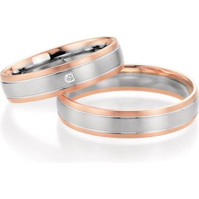 SP-10190 Snubní prsteny s diamantem