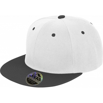 Result Headwear Bronx Original s plochým šiltom BIELA/ČIERNA