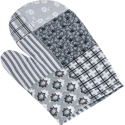 Bellatex Kuchyňská chňapka 28 x 18 cm Patchwork šedá