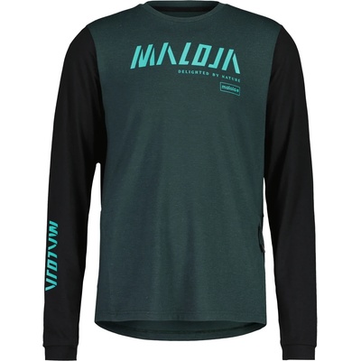 Maloja Мъжка фланелка с дълъг ръкав за колоездене Maloja HaunoldM. Cycling jersey - Mountain Pine Multi - размер XL (056-4229-0214)