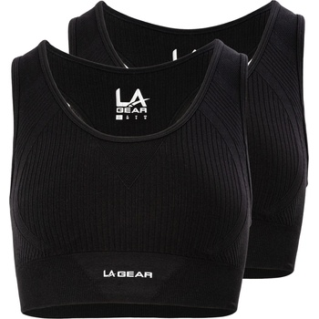 Image 1 of LA Gear Seamless Crop 2 Pack - Black