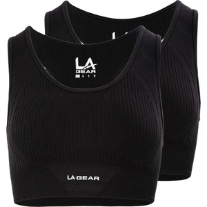 LA Gear Seamless Crop 2 Pack - Black