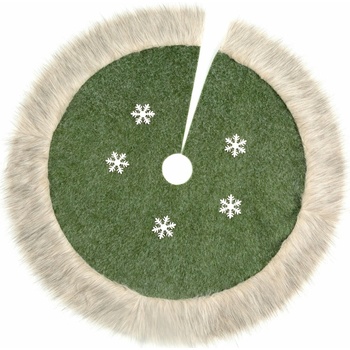 EUROFIRANY VIANOČNÁ SUKŇA POD STROMČEK SNOWFLAKE 100 CM ZELENÁ