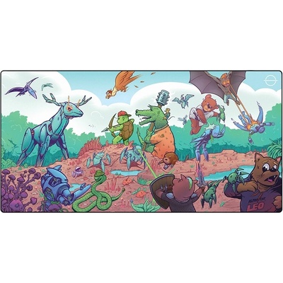 Lethal Gaming Gear Saturn LeonardoDaMouse Battle Limited Edition XXL Геймърски пад за мишка и клавиатура (LGG-Saturn-XXL-LEOB)