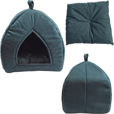 HOME Domček pre mačky sýto zelená