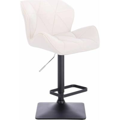 LuxuryForm Design Milano Velur na čiernej hranatej podstave / biela