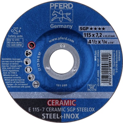 Pferd Brusný kotouč lomený 115 x 22.23 mm 62211300 10 ks