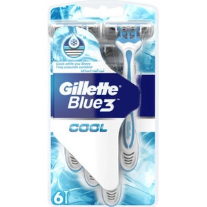 Gillette Самобръсначка gillette blue3 cool 6 броя