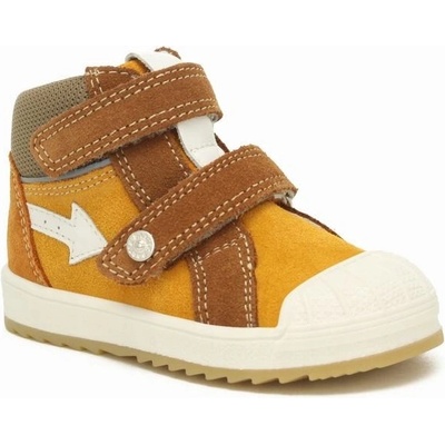 Bartek dětské boty chlapecké pohodlné kožené boty na suchý zip