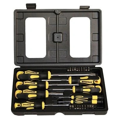 PROTECO sada šroubováků a bitů 28-dílná v kufru 10.07-990-08 – Zbozi.Blesk.cz
