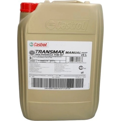 Castrol Масло castrol trans manual mv 75w-90 20l